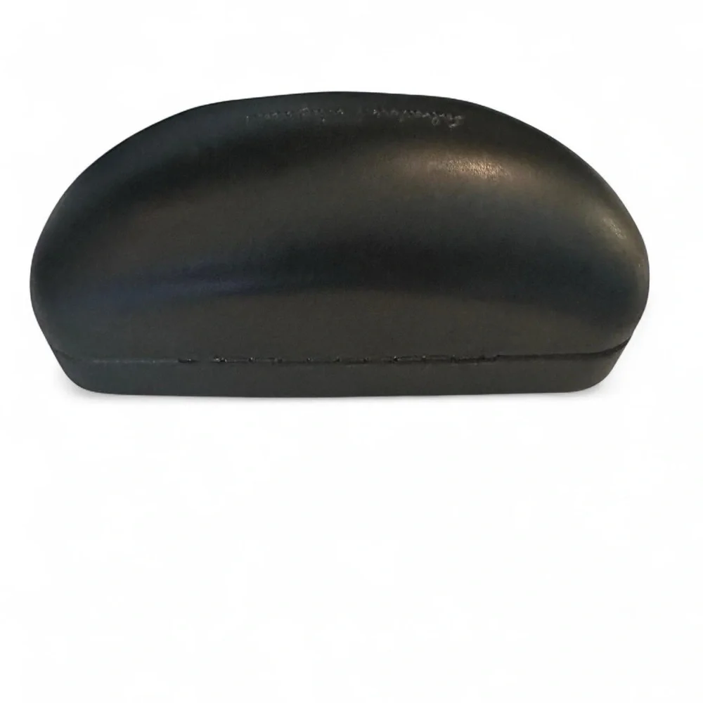 Salvatore Ferragamo black leather Sunglasses Case CASE ONLY